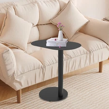 63cm C-shaped Side Table Couch Side Table Iron End Table For Magazines, Drinks