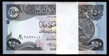 Irak 250 dinares 2018, UNC, PAQUETE 1/2, paquete 50 piezas, consecutivo, P-97 signo NUEVO