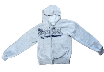 Wrigley Field Chicago Cubs Gray Zip Hoodie - Adult XS - Thirty Five Apparel