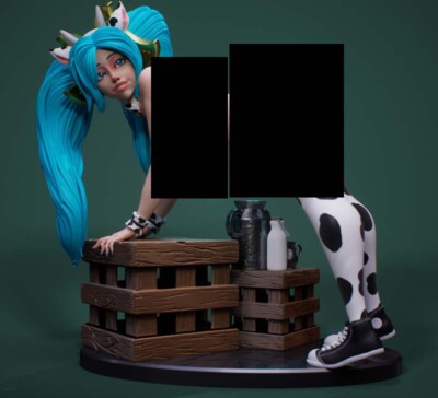 Nude Milk Maid Sona 3D Print Garage Kit Model Kit Unpainted Unassembled GK