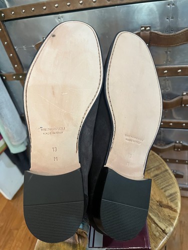 Magnanni Wildleder Horse Bit Pittore grau Halbschuhe US 13M - Bild 6 von 11