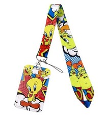 Tweety Bird Cartoon Lanyard Keychain with ID Holder