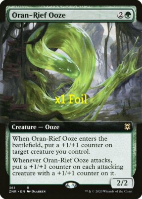 MTG Foil Borderless Zendikar Rising ZNR Oran-Rief Ooze MINT