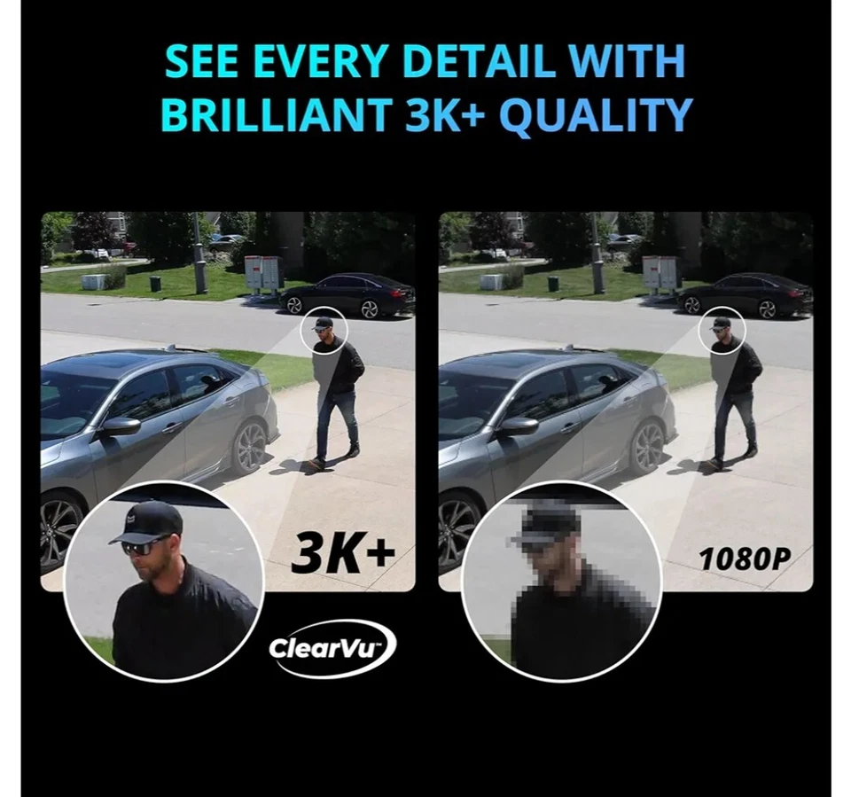 NIB  AI Powered Guard Pro 3K Plus Dual Lens PTZ WiFi 6, Plug & Play Security Cam - Image 4 of 4