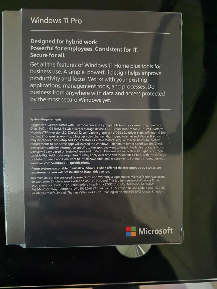 Microsoft Windows 11 Pro Professional 64 Bit Usb Flash Drive New Sealed Package  - Image 3 of 4