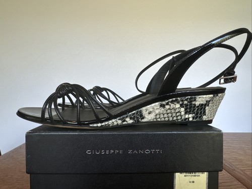 Giuseppe Zanotti Ylenia 30mm mini wedge sandals size 39.5 NIB never worn - Picture 2 of 4