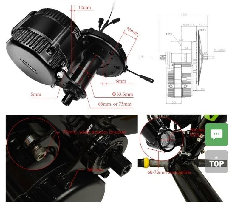 kit conversione bici elettrica Bafang BBS01B 36v 250w display 850c + omaggi!! - Immagine 3 di 4