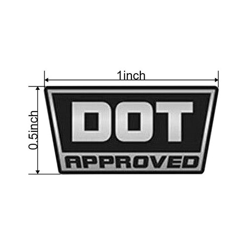 3 Set Dot Stickers Decals Vinyls Self Adhesive for Helmet Motorcycle - Picture 2 of 3