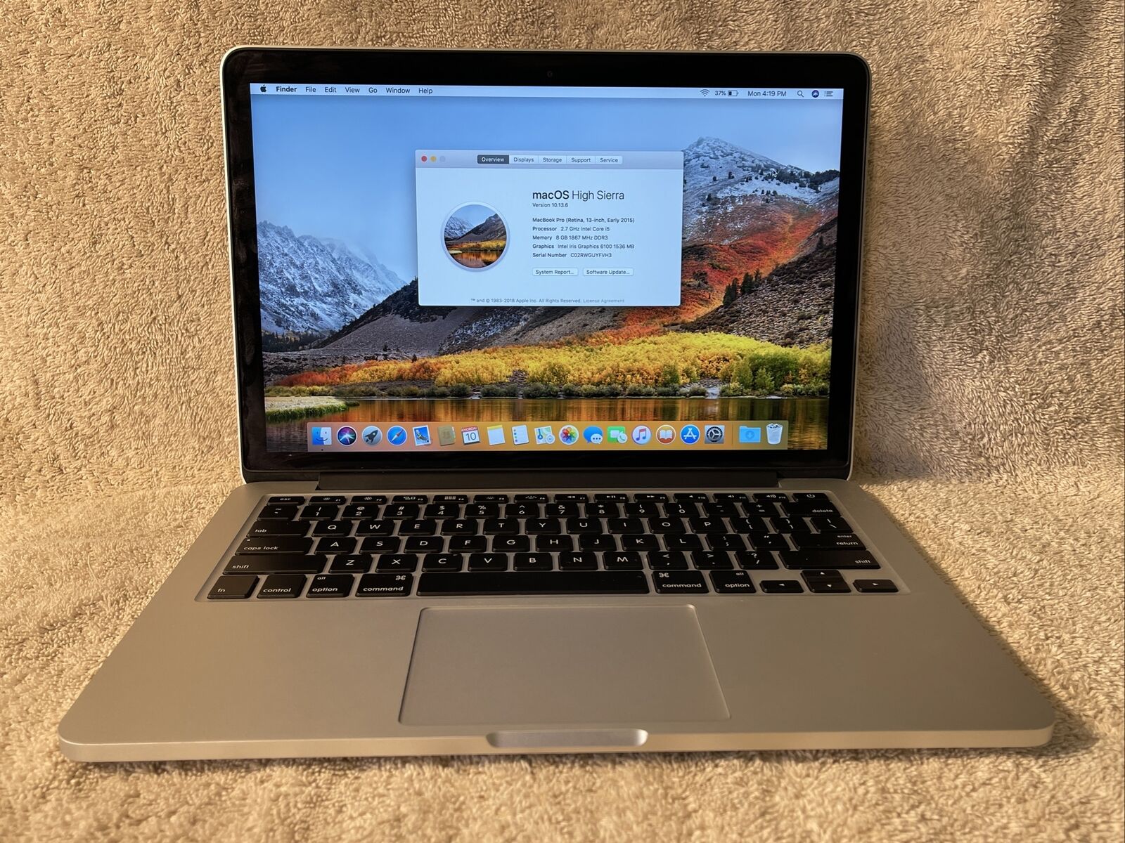 Apple MacBook Pro A .3 inch   MFLL/A  2.7GHz i5