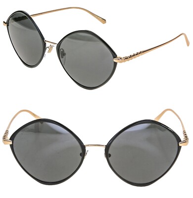 BVLGARI Le Gemme 6186 Black Enamel 18K Rose Gold Plated Round