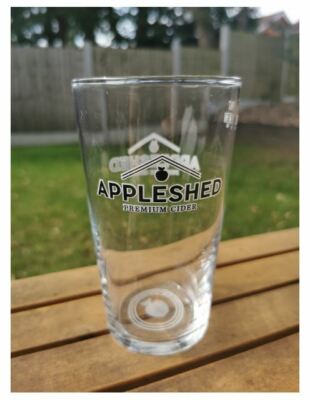 Appleshed Premium Apfelwein Pint 20oz Glas BRANDNEU CE markiert 