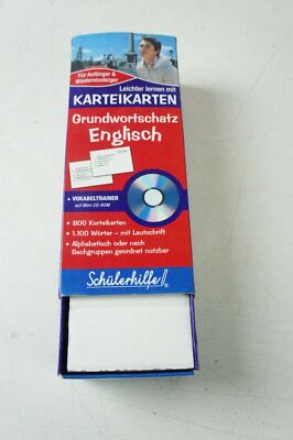 Schülerhilfe Karteikarten Grundwortschatz Englisch mit CD-Rom M-3199
