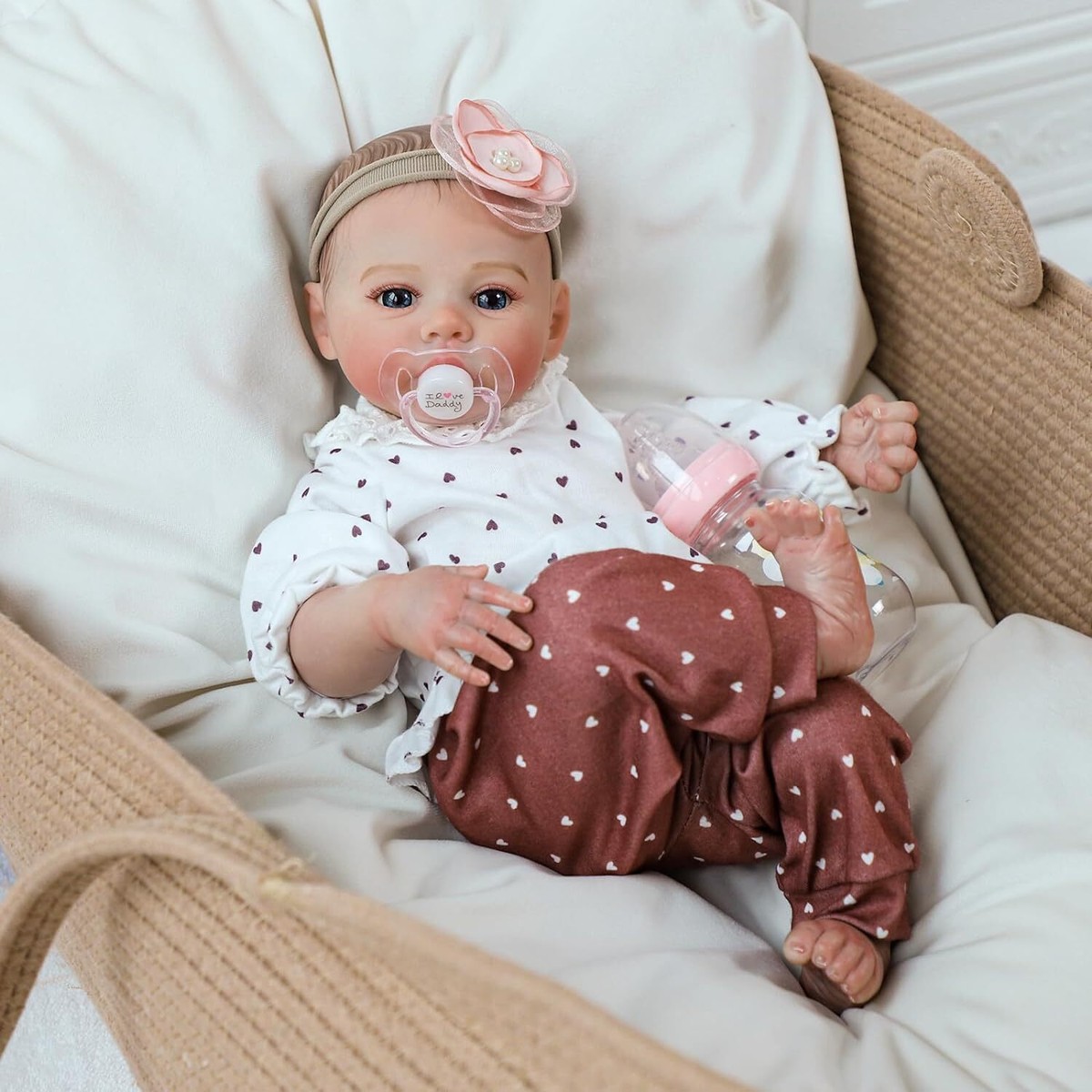 Realistic Baby Reborn Baby Dolls Lifelike Newborn Real Baby Girl