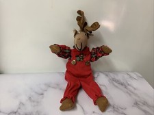 Poseable Holiday Christmas 15 Reindeer Has Wire In Arms Legs Antlers