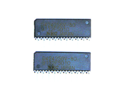 UPD424256V-80  ''Original'' NEC 256K x 4  DRAM 20P ZIP IC  2  pcs