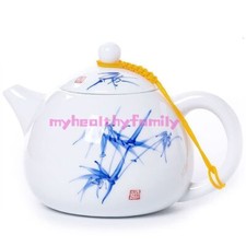 300ml Hand Painted Tea Set Xi Shi Pot Porcelain Bamboo Pattern Teapot Kung Fu
