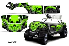 Cart Graphics Kit Decal Sticker For Yamaha Golf Cart 1995-2006 MALICE GRN