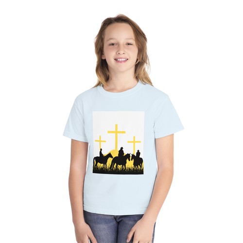 Youth Faith & Horses Graphic Tee - Perfect for Faith-based Events - Picture 37 of 61