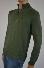 Polo Ralph Lauren OLIVE GREEN 1/2 HALF ZIP SWEATER NWT S
