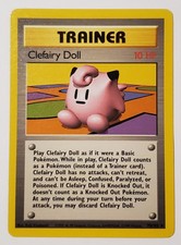 Pokémon TCG Clefairy Doll Base Set Trainer Rare 10 HP 70/102 Regular English on eBay