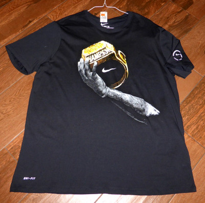 Vintage NWT Nike Dri Fit Lebron Men's XXL 2016 Championship Ring Graphic T-Shirt