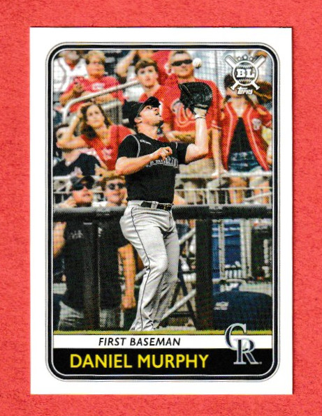 2020 Topps Big League 165 Daniel Murphy Colorado Rockies