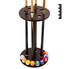 Pool Stick Holder Floor Stand, Round Billiard...