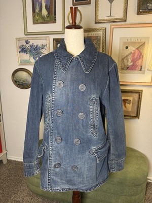 Rare Vintage Ralph Lauren Denim and Supply Pea Coat Jacket Men's Size Medium M