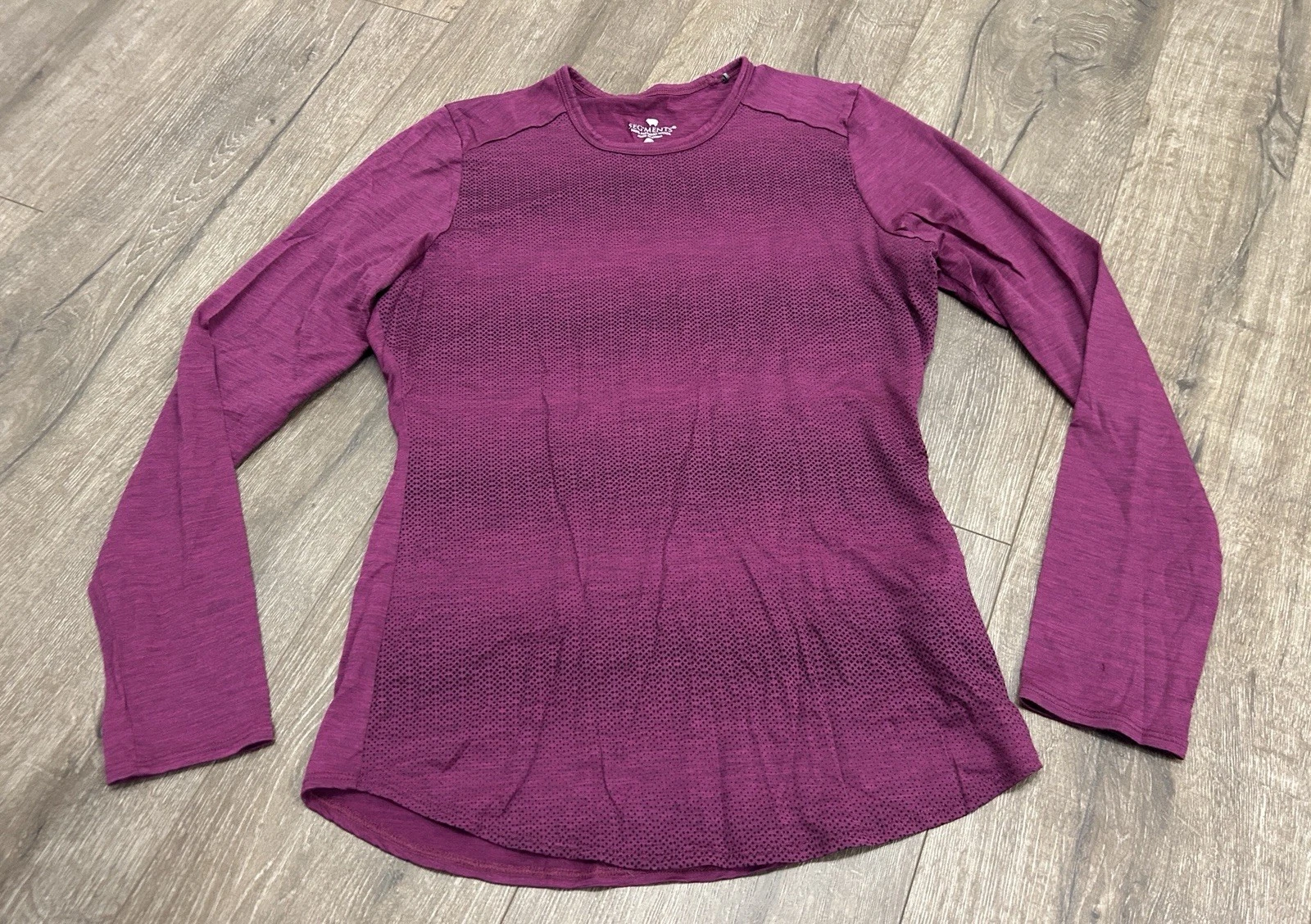 Segments Merino Wool Top Womens Small Wine Warm Baselayer Ski Outdoor Gorpcore
