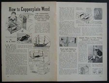 HowTo Copperplate Wood 1940 Info Formula Models Plaques