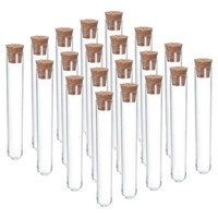 6Ml Plastik TeströHren Mit Kork Stopfen 20Stk 78X13Mm Rohre Klar
