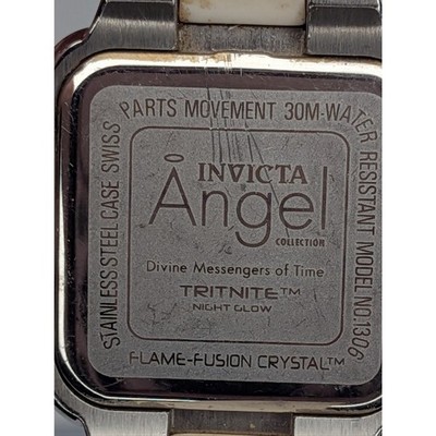 Invicta Angel Lady Women’s Watch Square Off-White Silicone Strap Model 1306 Invicta Angel Lady Women main image 4