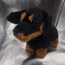 GANZ Webkinz Dog Plush Stuffed Animal Black/Brown 2005 HM110 Collectible