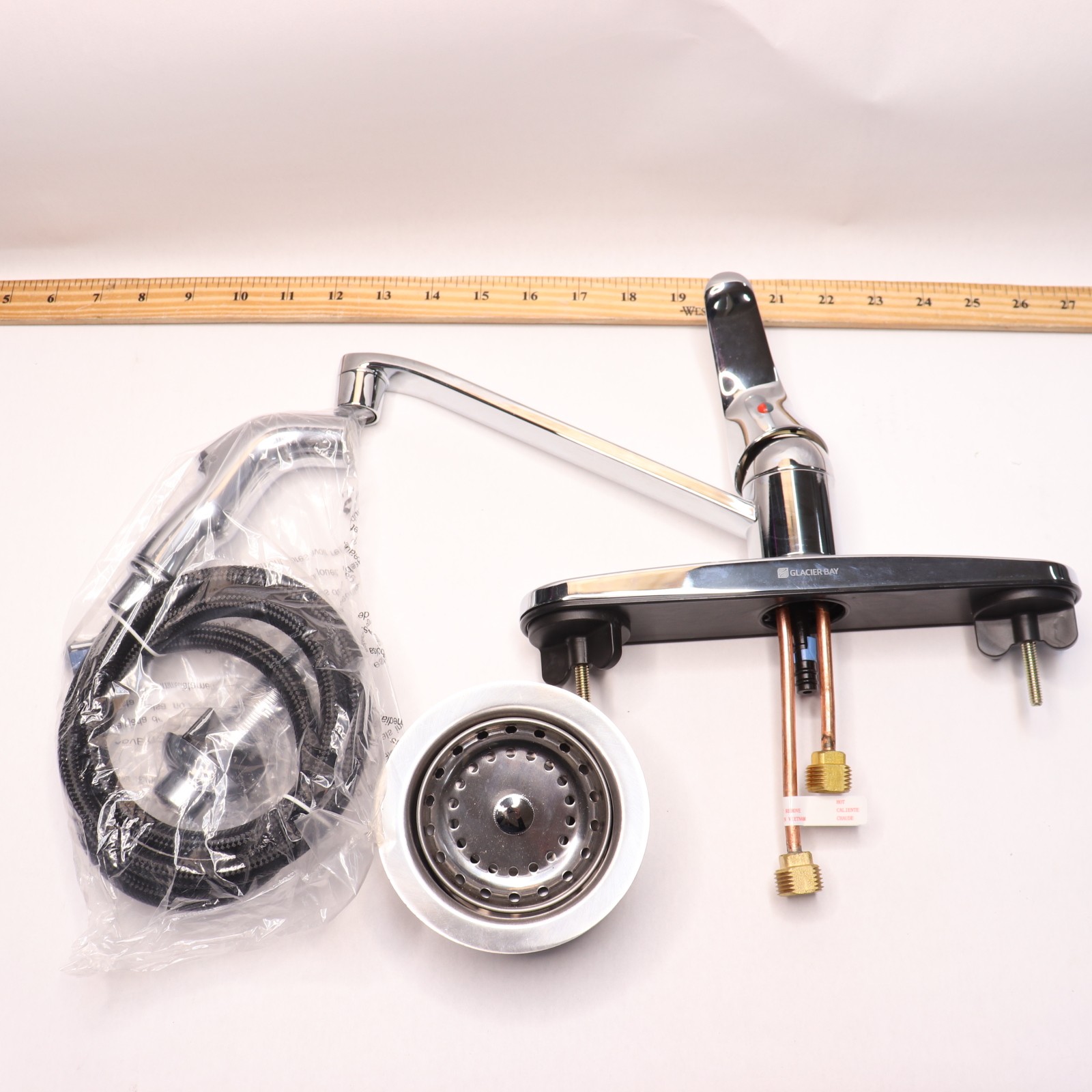 Glacier Bay Drop-In Rectangular Double Bowl Kitchen Sink 598 536