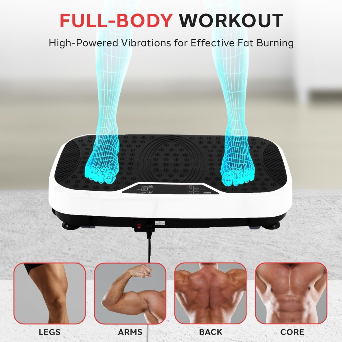 Hurtle Fitness Vibration Platform Machine - Home Gym Whole Body Shaker  Exerci... | eBay