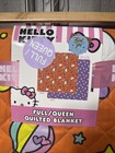 New Hello Kitty Frolicking Fun Orange Quilt Quilted Full/Queen Blanket On Hanger — photo 8