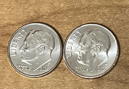 2025 P & D Roosevelt Dimes UNC.  ( set of 2 )  FREE SHIPPING