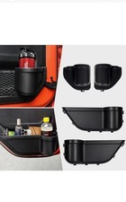 Front and Rear Door Storage Pockets Door Side Organizer Set 4 Jeep Wrangler JL