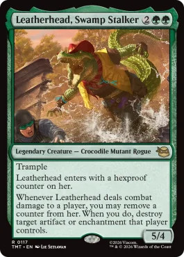 Magic MTG - Leatherhead, Sumpfspurmaschine - MINT/NMINT - FR - FOIL