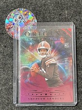 2025 Panini Origins #107 Shedeur Sanders Holo Red #/299 Cleveland Browns SN,RC