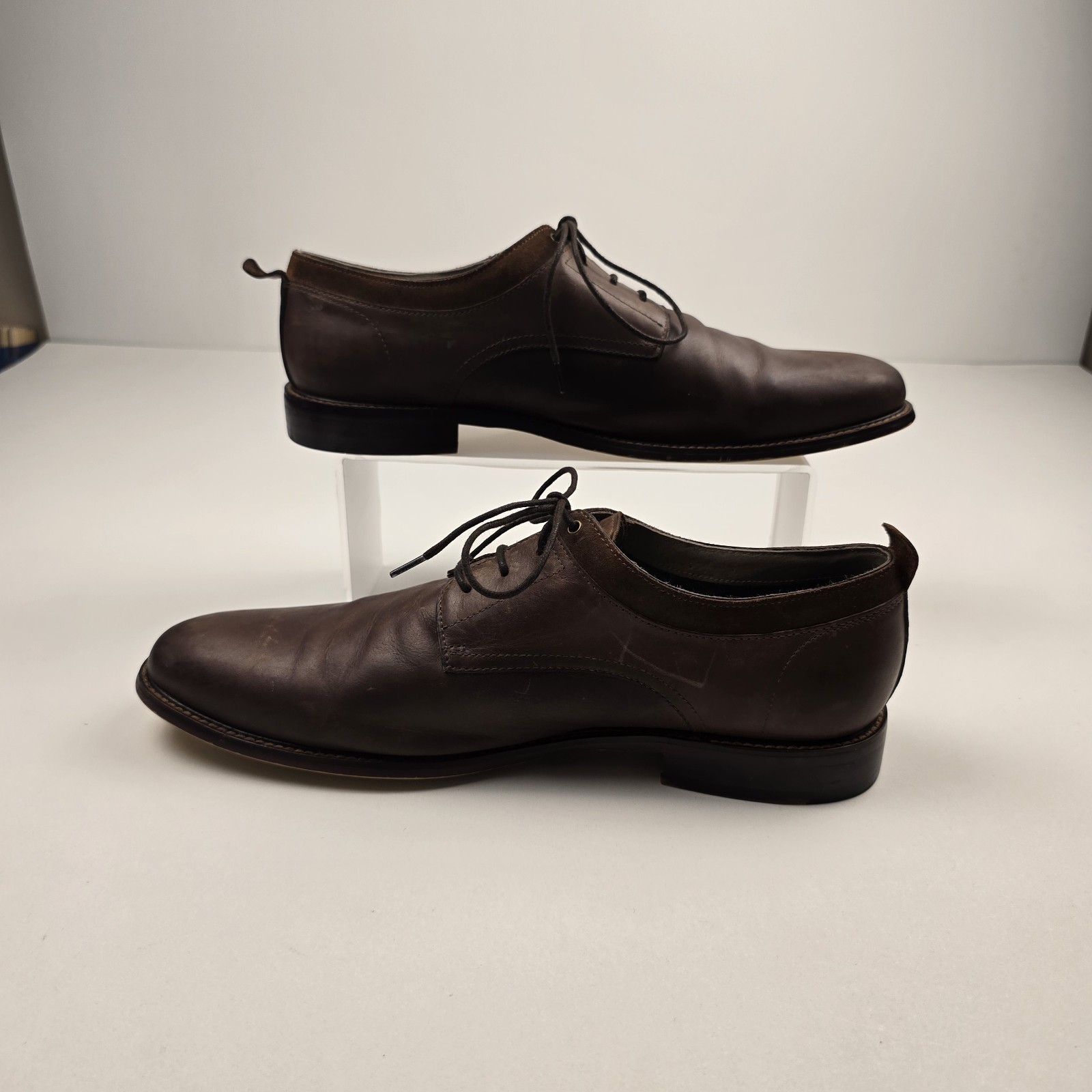 SAOLA Aston Grey Collection Dwilia Oxford Uomo Taglia 11 5 M Pelle Marrone