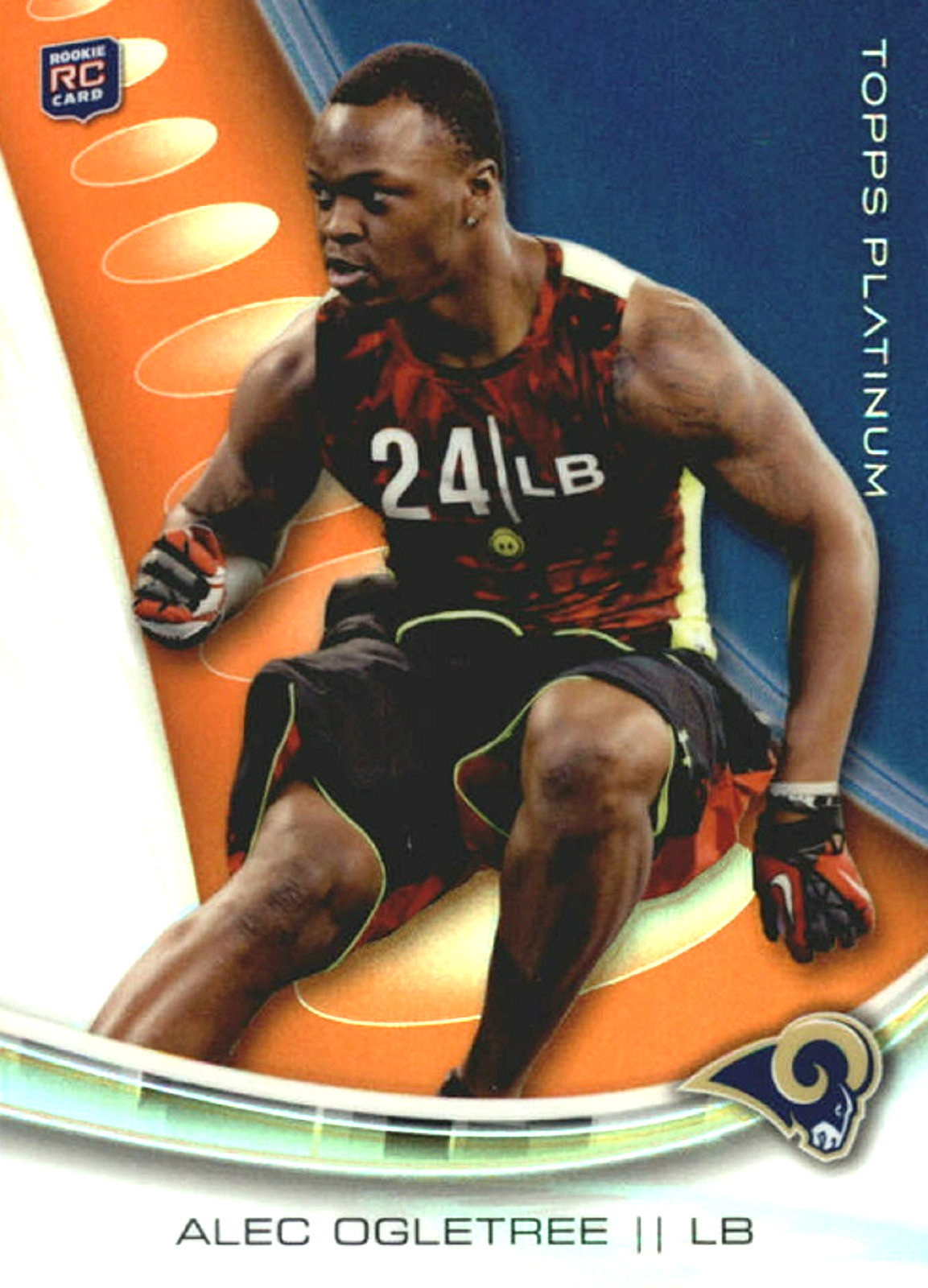 Alec Ogletree Topps Platinum #149 Orange Refractor