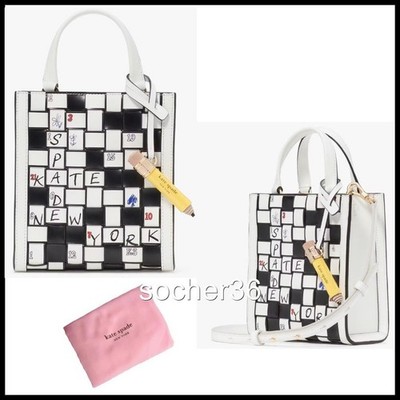 KATE SPADE WORDPLAY MINI MANHATTAN TOTE FACTORY WRAPPED W/DUSTBAG KK767 NWT $328