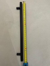 Altro 30mm T-Bar Door Pull Handle - Bolt Fix - 600mm Centres - Matt Black  (x2)