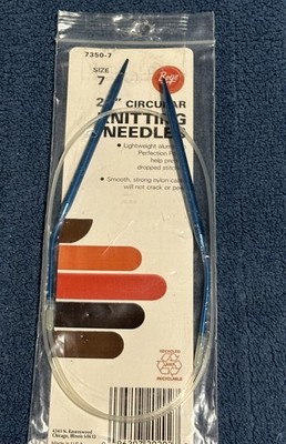 Vintage Boye Circular Knitting Needle 350A / 29'' Size 7