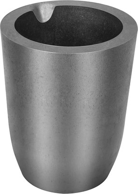 8Kg #N8 Silicon Carbide Graphite Crucible with Pouring Spout,Crucibles for Melti