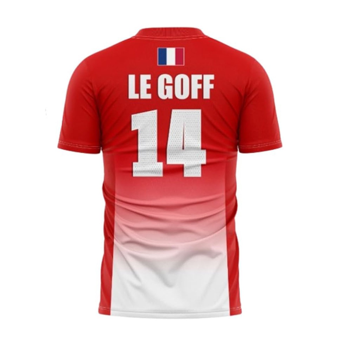 ★フランス代表　バレーボール　ユニフォーム　ゲームシャツ　ウェア　ジャージ　赤 Custom Team France National Volleyball Le Goff Jersey Men Women
