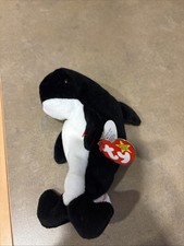 Ty Beanie Babies Waves the Orca Whale Plush Toys - 4084