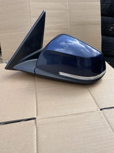 2014 BMW X1 Nearside Passenger Wing Mirror 6 Pin Blue A76