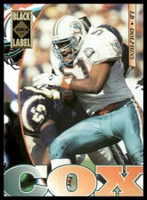 Bryan Cox 1995 Collector's Edge #113 Black Label Miami Dolphins